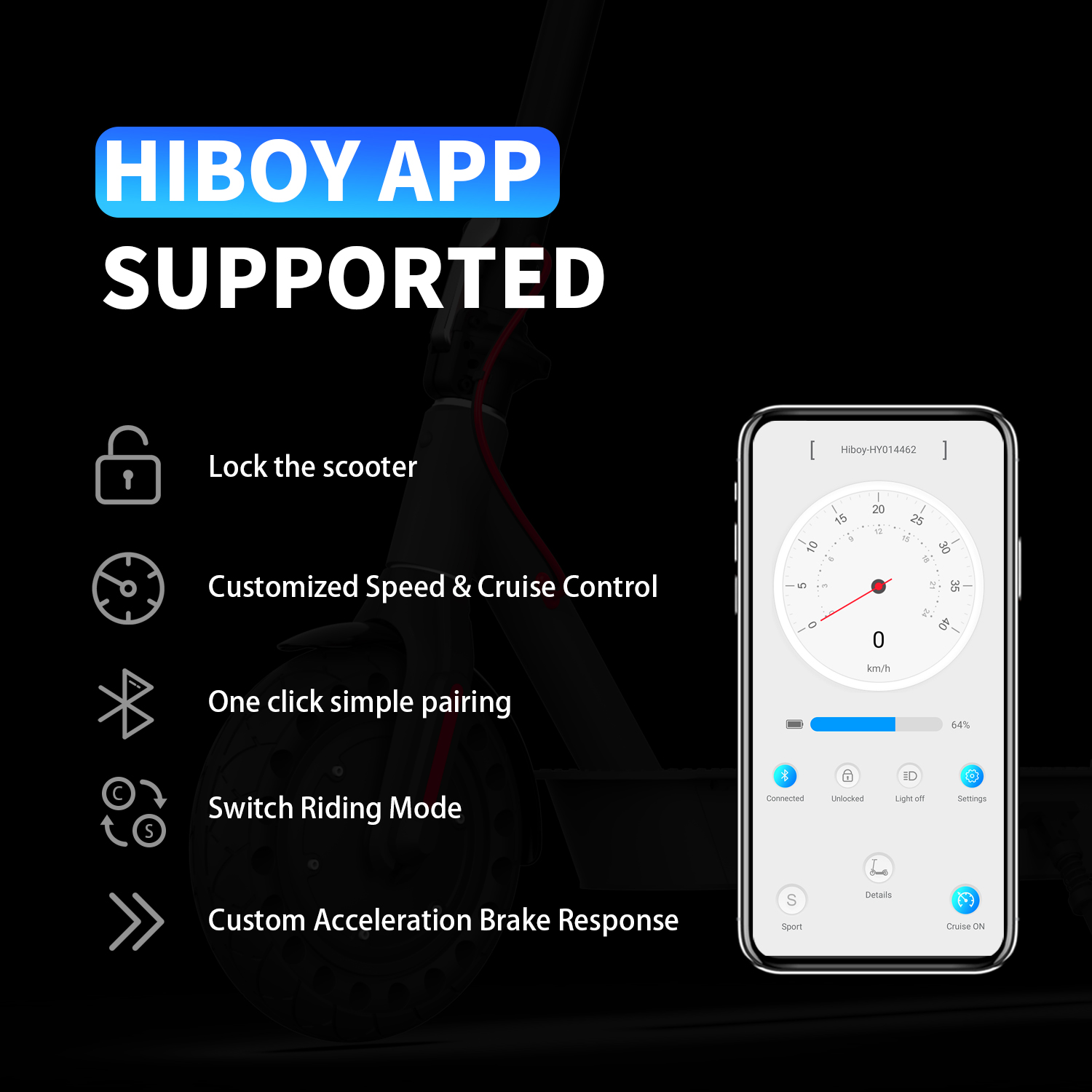 HIBOY S2 Pro Electric Scooter App
